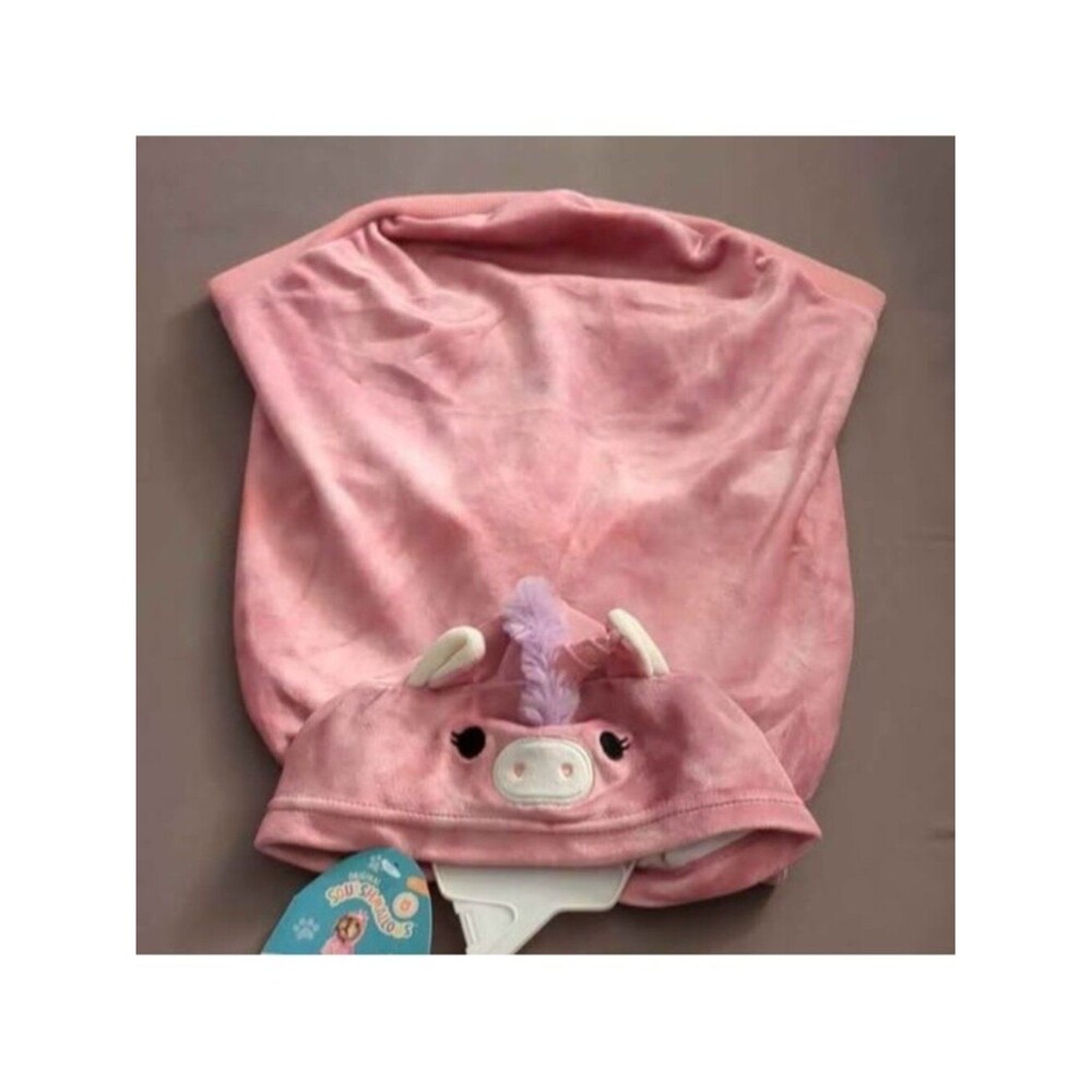 Medium squishmallow Lola the unicorn dog hoodie